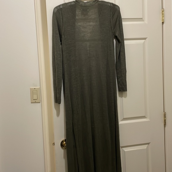 Lucky Brand full length green cardigan (sz s) - Picture 10 of 10